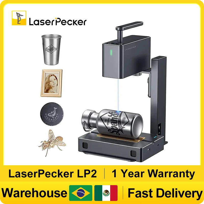 Crossfit Machine - LASERPECKER มือถือเลเซอร์แกะสลักแบบพกพาที่มีประสิทธิภาพเลเซอร์แกะสลักเครื่อง 5W Bluetooth CNC DIY